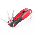 8pcs multi bike bicycle repair hand tool kit folding locking star torx hex key wrench set